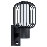 98722 Уличный светильник настенный RAVELLO с датч. дв-я, 1х28W(E27), L165, H320, A225, оцинк. сталь,