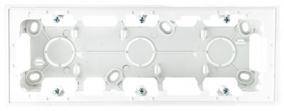 Simon Монтаж короб для накл монт на 3 модуля, бел, 2400753-030