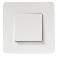 Выкючатель 1-клавишный, Efapel Latina, цвет белый матовый