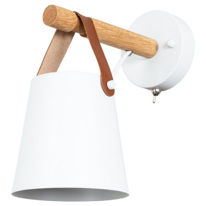 Arte Lamp THOMAS, Светильник настенный, цвет арматуры - белый, цвет плафона/декора - белый, 1x60W E27, A7032AP-1WH