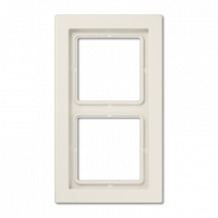 Рамка для вертикальной и горизонтальной установки, 2 поста; дюропласт; слоновая кость; LSDesign, LSD982W