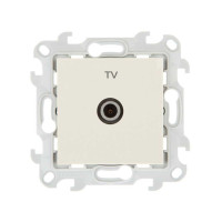 Simon ТВ розетка одиночная, сл кость, 2450477-031