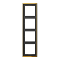 Рамка 4-кратная; металл цвета золота, GO2984