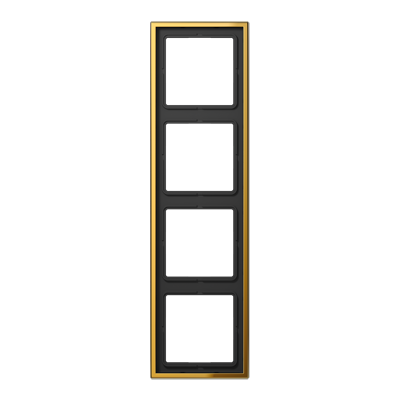 Рамка 4-кратная; металл цвета золота, GO2984