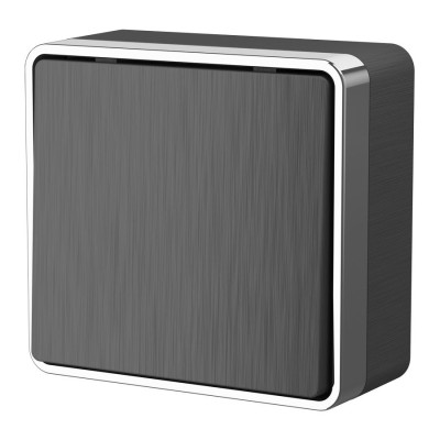 Werkel W5012004/ Выключатель одноклавишный проходной Gallant (графит рифленый), a051338