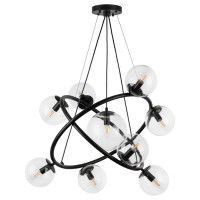 Lightstar 815390 (MD21055-X9B) Люстра  CROCO 9х40W E14 ЧЕРНЫЙ МАТОВЫЙ (в комплекте)