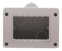 N3391.1 - Коробка IP40 для открытой установки на 3 модуля, серия Zenit/Stylo - 2CLA339110N1101 N3391.1 - Коробка IP40 для открытой установки на 3 модуля, серия Zenit/Stylo - 2CLA339110N1101
