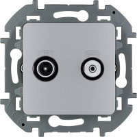 Legrand Розетка TV-SAT - Legrand Inspiria - "звезда" - алюминий, 673882