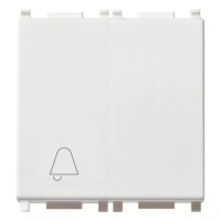 Vimar Кнопка 1P 10А - 2 модуля с символом "звонок", 14008.2.C