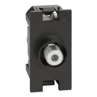 K4202F Bticino LIVING NOW. Розетка телевизионная TV "звезда" разъем F 1 модуль., K4202F