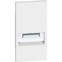 KW71 Bticino LIVING NOW. Лицевая панель для светильника подсветки 2 модуля.Цвет Белый., KW71 KW71 Bticino LIVING NOW. Лицевая панель для светильника подсветки 2 модуля.Цвет Белый., KW71