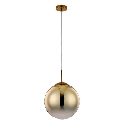 Arte Lamp JUPITER gold, Подвес, цвет арматуры - ЗОЛОТО, цвет плафона/декора - ЗОЛОТО, ПРОЗРАЧНЫЙ, 1х60W E27, A7963SP-1GO