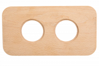 Bironi Рамка 2-х постовая (Натурэль) С.М. BF5, BF5-620-10