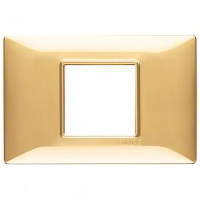 Vimar Накладка для 2 модулей центрально золото блестящее, 14652.24