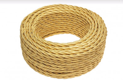 Bironi Провод 3*0,75 Золото (глянец) 50м, B1-432-079-50