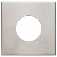 Vimar Накладка на 2 модуля Eikon Exe с круглым отверстием для розеток 22208, никель матовый, 22642.RN.11 Vimar Накладка на 2 модуля Eikon Exe с круглым отверстием для розеток 22208, никель матовый, 22642.RN.11