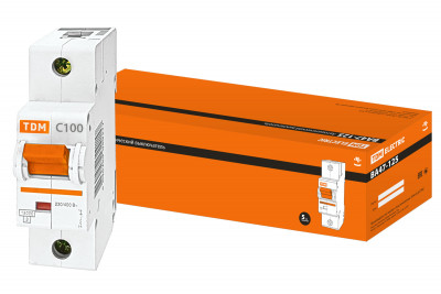 Авт. выкл. ВА47-125 1Р 100А 15кА  х-ка С TDM Electric, SQ0208-0059