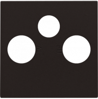 Niko Шоколад Накладка TV/FM/SAT, 124-69551