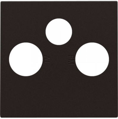 Niko Шоколад Накладка TV/FM/SAT, 124-69551