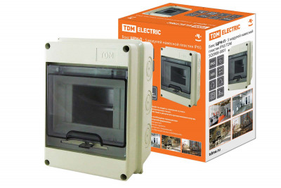 Бокс ЩРН-П-5 модулей навесной пластик IP65 TDM Electric, SQ0908-0001