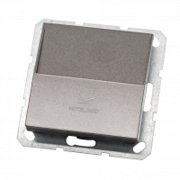 Выключатель Отельный карточный  с декоративной накладкой 10А, 250В, цвет мокко, G6209Z, Jasmart