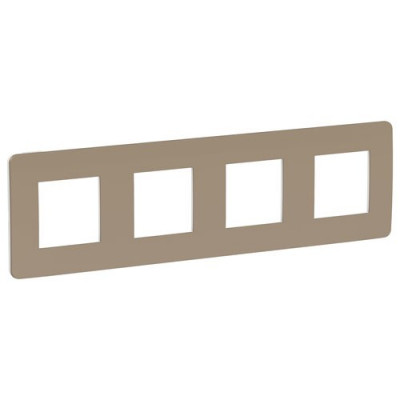 UNICA STUDIO РАМКА 4-постовая, ПЕСОЧНЫЙ/белый