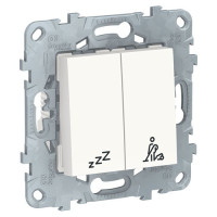 2-кл. ВЫКЛЮЧАТЕЛЬ "не беспокоить" + "убрать номер", БЕЛЫЙ