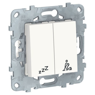 2-кл. ВЫКЛЮЧАТЕЛЬ "не беспокоить" + "убрать номер", БЕЛЫЙ