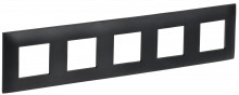 SKANDY Рамка 5-мест. SK-F05Bl черн. IEK, SK-M52-K02