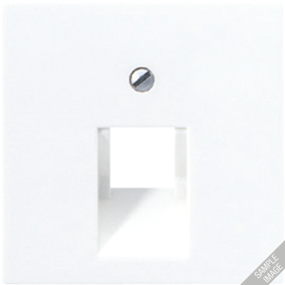 Крышка для одинарных телефонных и компьютерных розеток (UAE), фиксация винтом; дюропласт; мокко; A500, A569-1PLUAMO