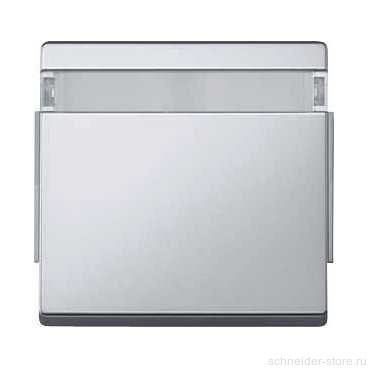 Aquadesign Клавиша 1-ная с полем для надписи, IP44,  алюм.