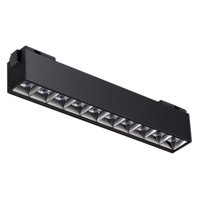 Novotech 358524 SHINO NT21 048 черный Трековый светильник для низковольного шинопровода IP20 LED 4000K 20W 48V KIT