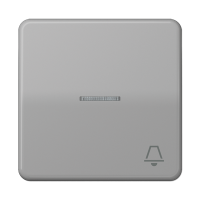 Клавиша с окошком и символом "звонок" для выключателей с подсветкой; серая, CD590KO5KGR