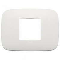 19682.25 - Vimar Накладка ROUND на 2 модуля центрально жемчужная матовая