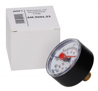 Манометр радиальный MVI, до 6 бар, D50 мм, с нижним подключением G1/4, RM.5006.03
