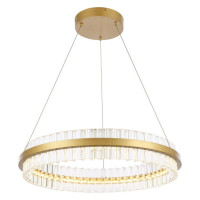 ST LUCE SL383.213.01 Светильник подвесной ST-Luce Матовое золото/Прозрачный LED 1*44W 3000K