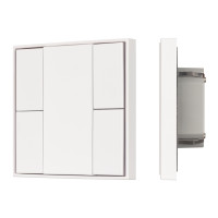 INTELLIGENT ARLIGHT Кнопочная панель KNX-301-22-4-SH-IN White (BUS, Frame) (IARL, IP20 Пластик, 3 года), 037722