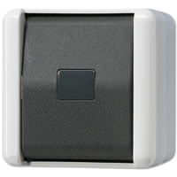 Кнопка без фиксации 10AX 250V ~; для накладного монтажа  IP44, 833-2W