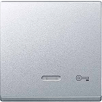 SM Клавиша 1-ная линзой и символом "Ключ", алюм.