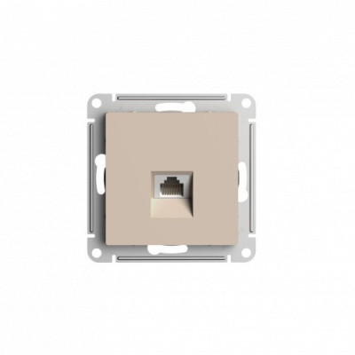 ATN001283 - ATLASDESIGN РОЗЕТКА компьютерная RJ45 кат. 5e, механизм, ПЕСОЧНЫЙ, Systeme Electric