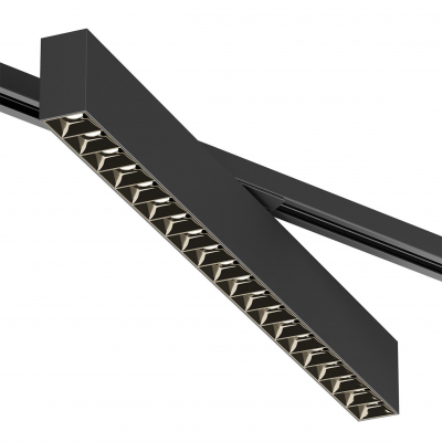 Denkirs DK6634-BK Поворотный однофазный трековый светильник EDDER со светодиодом L538mm 220V 40W 30° 3000K IP20 черный алюминий