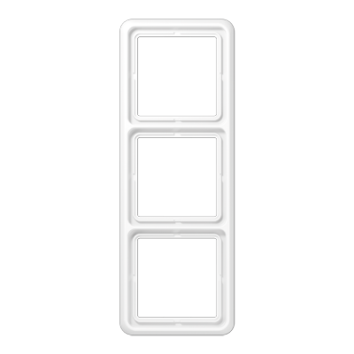 Рамка для вертикальной и горизонтальной установки, 3 поста; дюропласт; белый; CD500, CD583WW