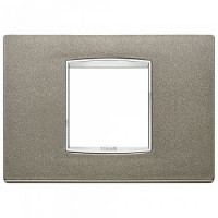 20652.C08 - Vimar Накладка классика для 2 модуля центрально титан металлик
