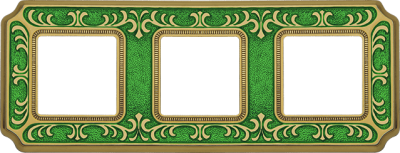 FD01353VEEN Fede Siena Smalto Italiano Рамка 3-ная, Emerald Green