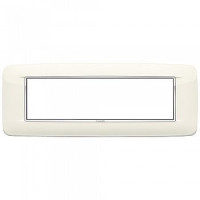 Vimar Накладка с закруглениями для 7 модулей арктическая белая, 20687.C01