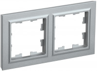 BRITE Рамка 2-мест. РУ-2-БрА алюм. IEK, BR-M22-K47