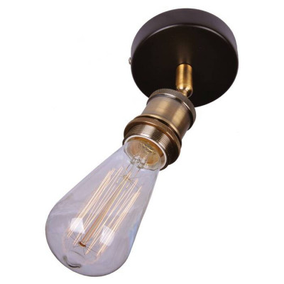LUSSOLE CENTEREACH Потолочный светильник, цвет основания - черный, 1x60W E27, LSP-9320