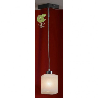 LUSSOLE COSTANZO Подвесной светильник, цвет основания - хром, плафон - стекло (цвет - белый), 1x6W E14, GRLSL-9006-01