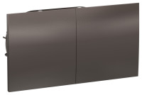 ATN000628 - ATLASDESIGN РОЗЕТКА двойная с заземлением со шторками со сдвижными крышками, 16А, в сборе, МОККО, Systeme Electric