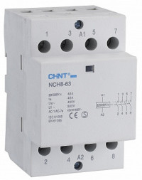 Chint Контактор модульный NCH8-40/40 40А 4НО AC220/230В, 50Гц (R), 256099